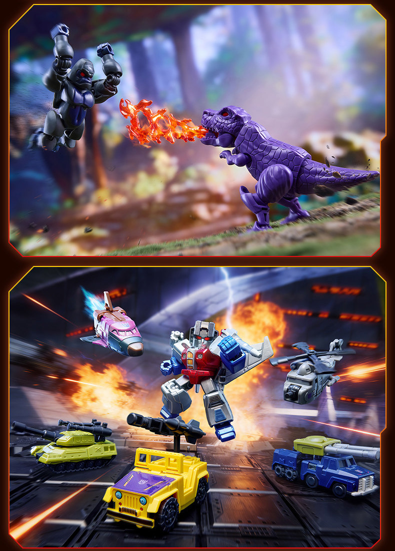Original Transformer Blindbox-Spielzeug Defender Version Megatron Optimus Prime Starscream Bumblebee Bausteine Actionfigur – Detail 40