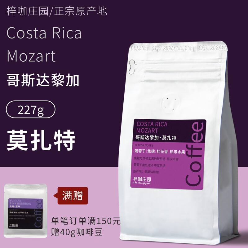 Zika Manor Costa Rica Mozart Raisin Honey Processed Specialty Italian Soe Hand-Brewed Coffee Powder