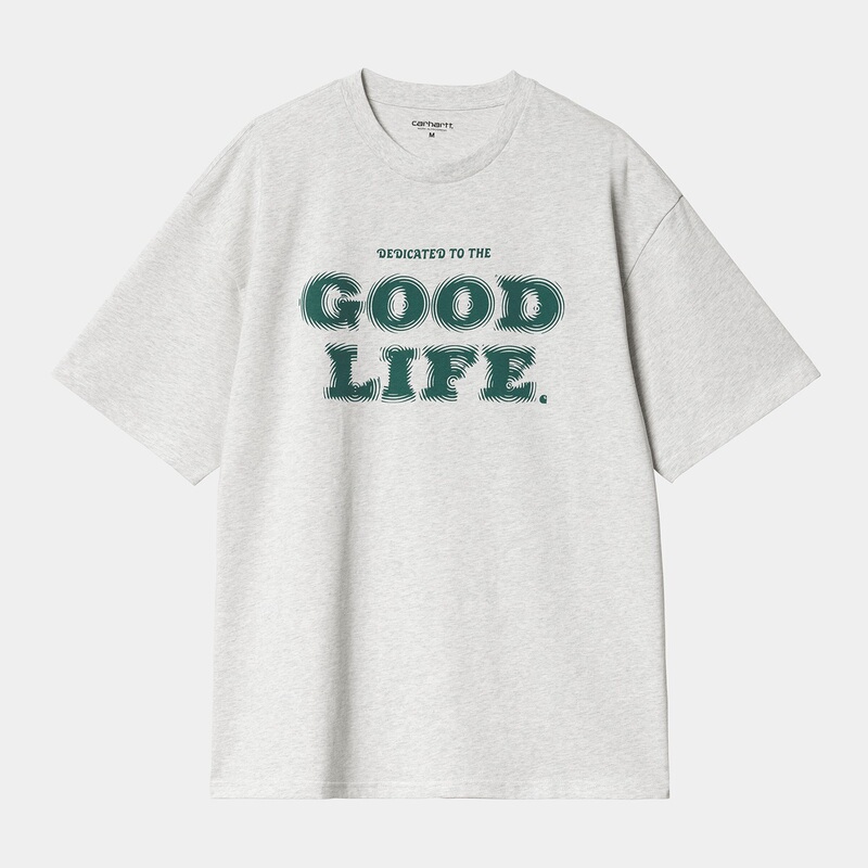 Carhartt Wip Mist T-Shirt Carhartt Foggy Font Heavy Knitted Short-Sleeved T-Shirt 033256 Carhartt Wip Mist T-Shirt Carhartt Foggy Font Heavy Knitted Short-Sleeved T-Shirt 033256