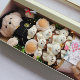 Cartoon Bear Doll Rose Gift Box Doll Totoro ສົ່ງ bouquet ວັນເດືອນປີເກີດໃຫ້ແຟນເພື່ອນທີ່ດີທີ່ສຸດຮຽນຈົບຂອງຂວັນວັນແມ່