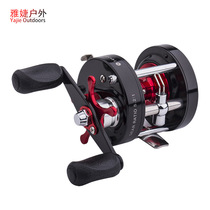 New Pint Metal Drum Wheel Strong Thunder Wheel Afar drum Round Offshore Boat Wheel 14 1 Axis double rocking to take 10kg fishing force