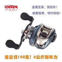 2020 DA2000 DA 2000 metal roads water droplet wheel double brake black fishing raft fishing wheel