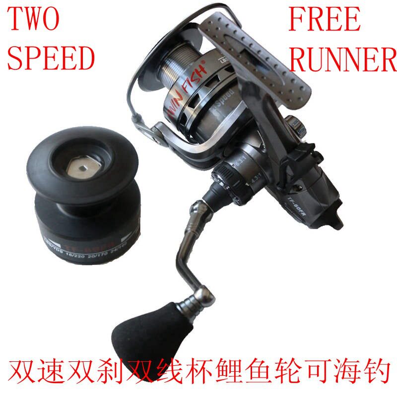 TWIN FISH double-speed double-drain double-line cup 13-axis stainless steel anti-seawater freshwater sea fishing reel
