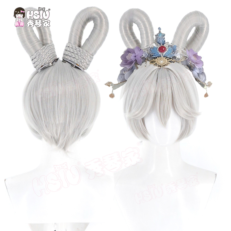 Xiuqin's House: the Legend of Shen Huan - Sima Yi Cosplay Wig, Empress Yi, Middle-Parted Scalp, Separate Hair Ring, Mixed Bun