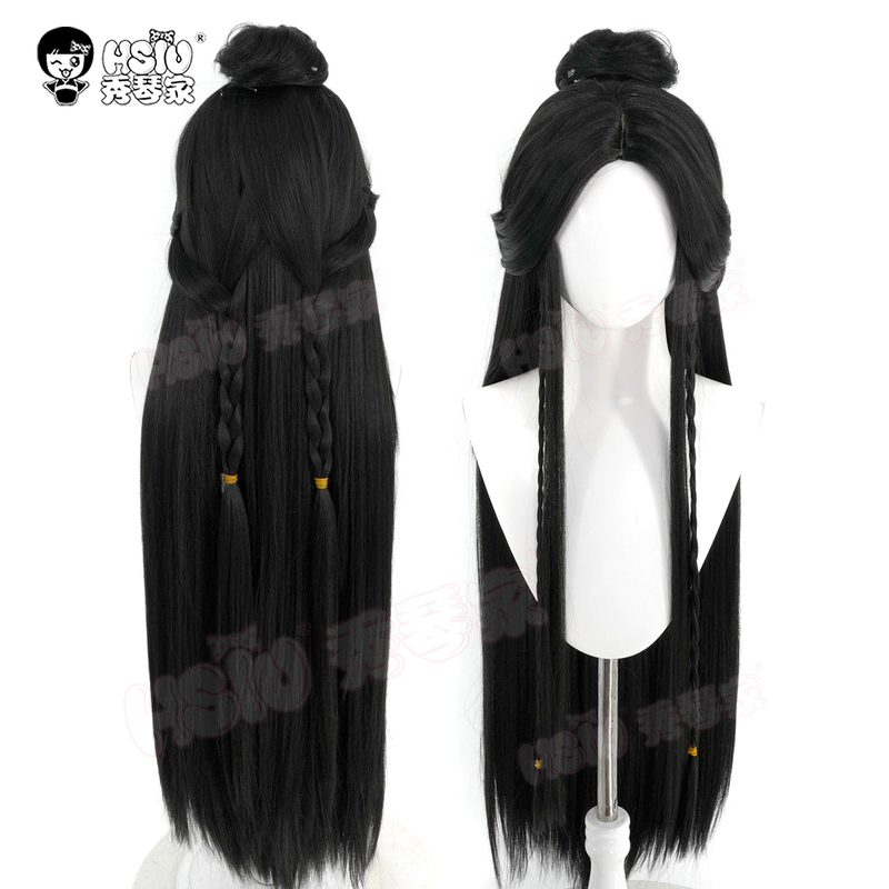 Xiuqin's Clouds Know No Dreams Yunwangshu Cosplay Wig Middle Part Scalp Black Mixed Fluffy Style Synthetic Hair Xiuqin's Clouds Know No Dreams Yunwangshu Cosplay Wig Middle Part Scalp Black Mixed Fluffy Style Synthetic Hair
