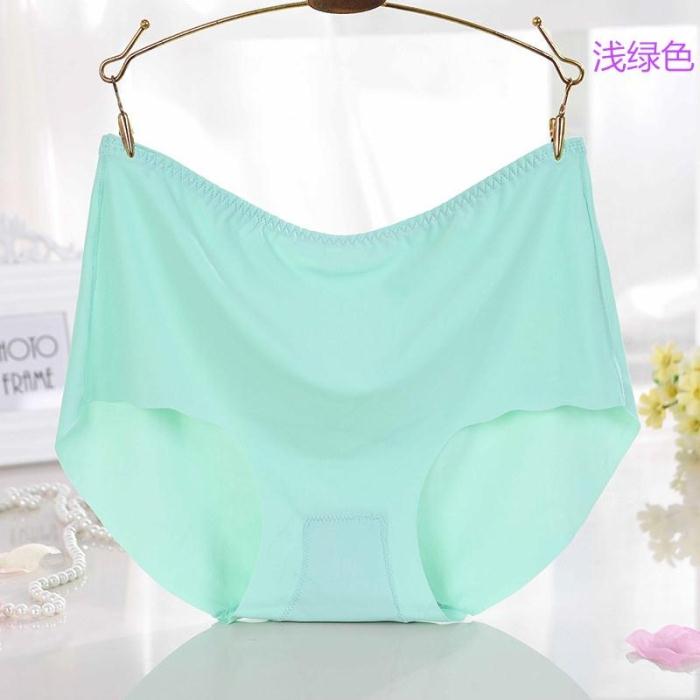 Mùa hè cộng với phân bón XL băng lụa chất béo MM200 kg eo cao không có dấu vết một mảnh quần cotton quan lot nu cho nguoi gia