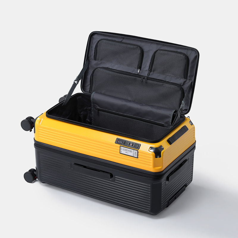Juenengzhuang Ykk Explosion-Proof Zipper Five-Wheel Side-Opening Expandable Luggage Suitcase Travel Case Women's Trolley Case Men's Thickened Pc