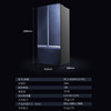 Rongsheng Multi-Door Refrigerator, Built-In Will Side-By-Side Frost-Free Inverter, Same Model as in Stores Bcd-606Wks1Hpg