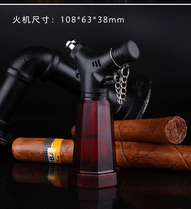 Giá trị đồng tiền sáng tạo bơm thẳng vào súng phun lửa nhiệt độ cao nhẹ hơn hàn mỏ hàn xì gà cố định khóa lửa với cơ sở lửa hột quẹt bic