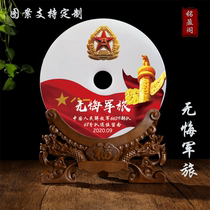 Military Spirit Ping An Button Jade Pendulum Pieces Delivery Comrades Troop Gifts Custom Veterans Memorabilia New Veteran Photos