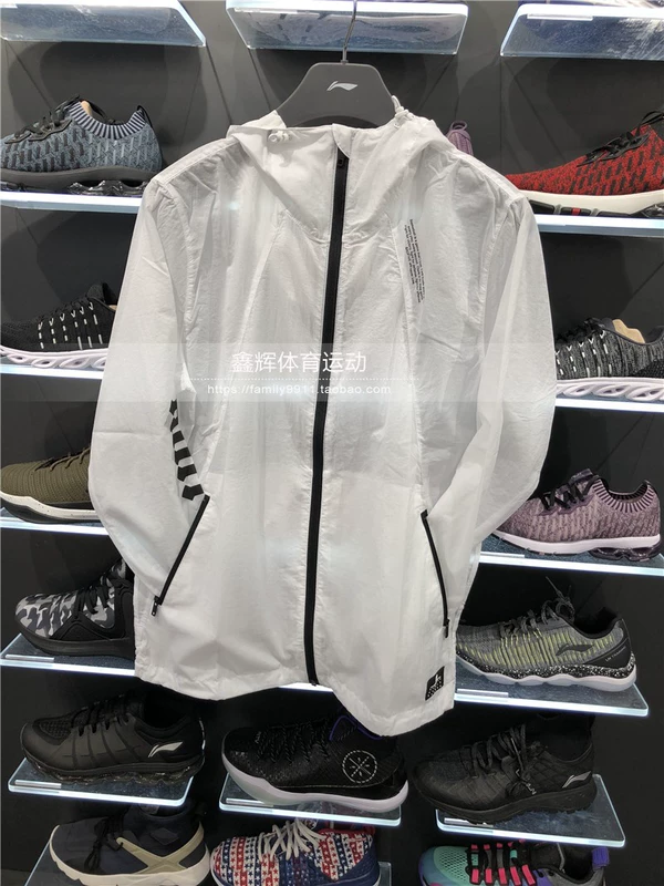Li Ning quần áo chống nắng vài mô hình 18 mùa hè thể thao áo gió áo khoác mỏng phần áo mỏng AFDN069 AFDN068 áo gió 2 mặt chống nước