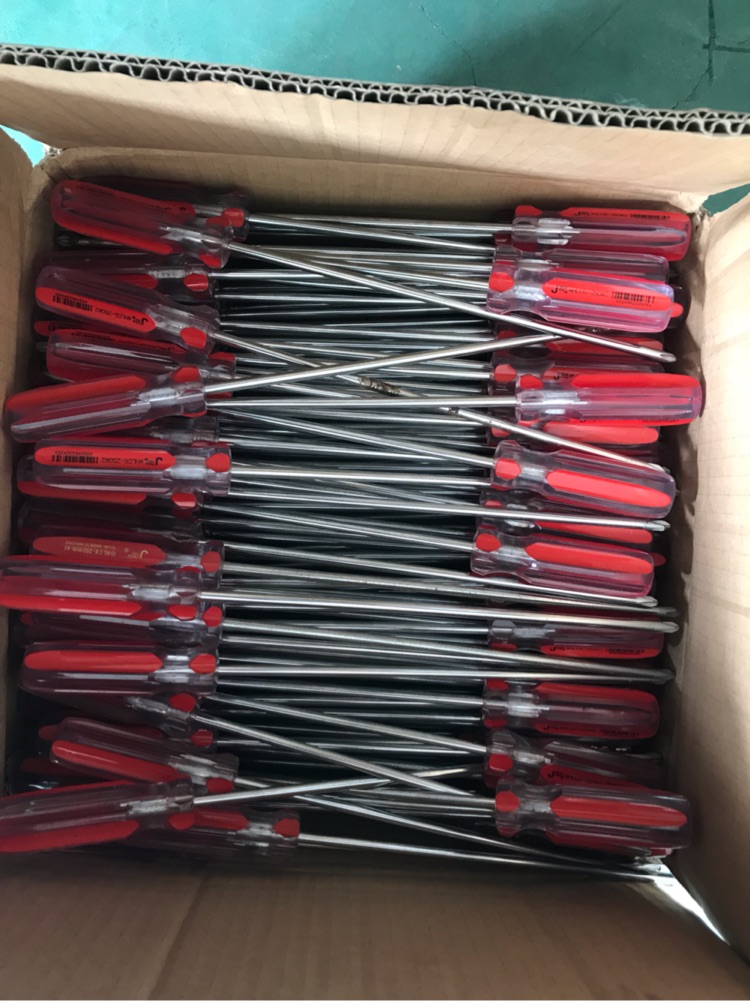 Teco screwdriver Jocco plastic handle screwdriver NLC6-250 cross 6mm10 inch screwdriver stock handling