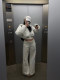 Rovente Beautiful Legs Record White Flared Sweatpants for Women, Autumn and Winter Thickened High-Waisted Loose Ribbed Casual Long Pants