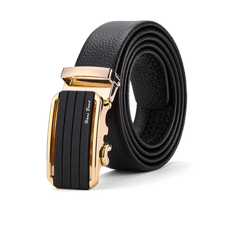 Belt men's leather high-end 2021 new fashion automatic buckle luxury belt business first layer cowhide pants belt
