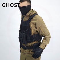 GHOST Ghost Assault Outdoor Tactical Belt Wear-Resistant Duty Military Fans Special Equipment Belt Pack Shrink Pack Black