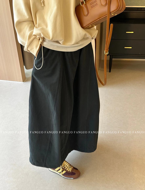 Korean stetamen* Original fashionable three-dimensional tailoring silhouette mountain flower bud skirt work skirt women's skirt