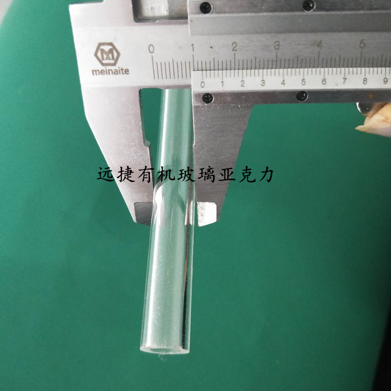 12X2mm acrylic tube outer diameter 12mm wall thickness 2mm inner diameter 8mm transparent organic glass tube cylindrical one meter price