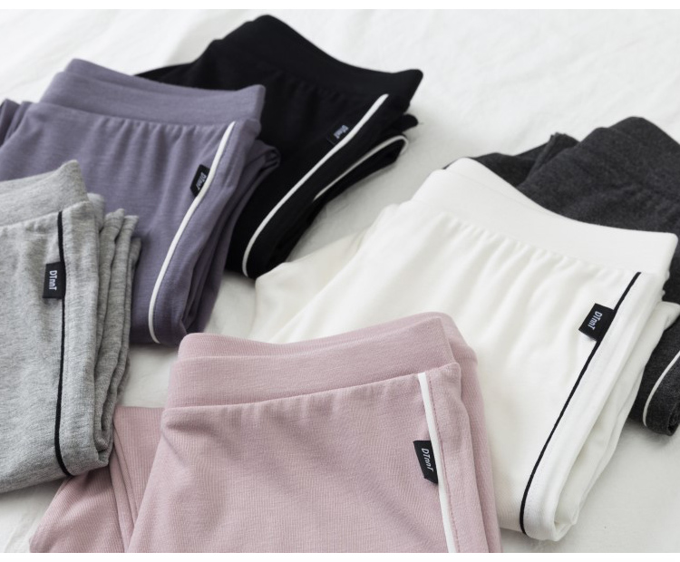 Quần legging modal nữ mặc mỏng phần hè bên eo cao đã mỏng co giãn bảy quần quần quần - Khởi động cắt quần áo thời trang nữ