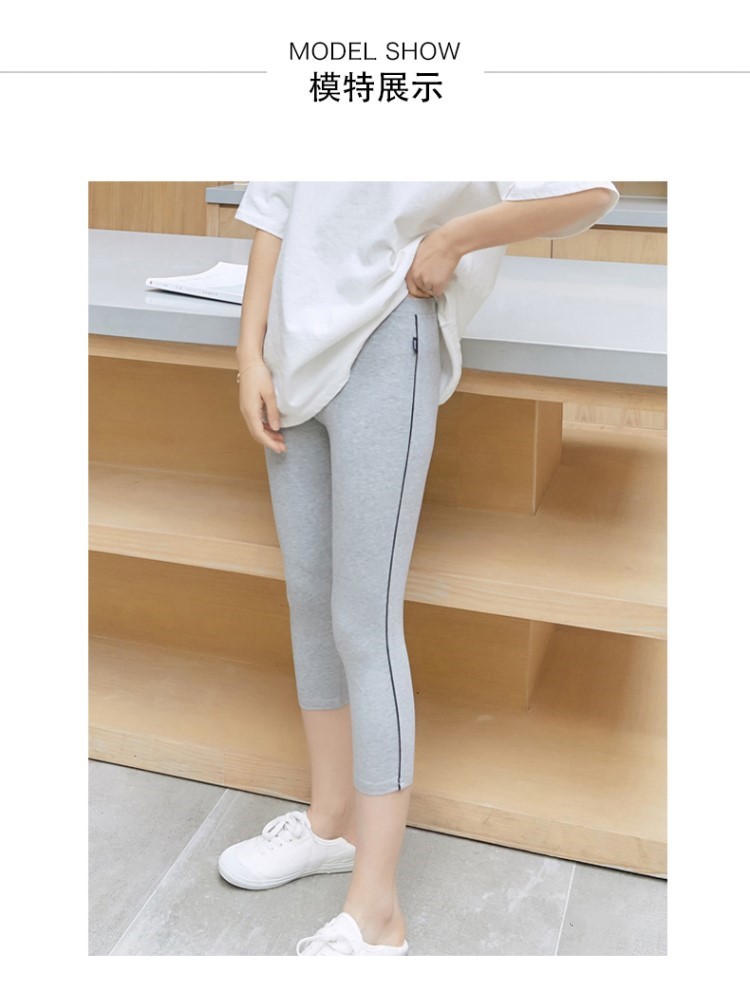 Quần legging modal nữ mặc mỏng phần hè bên eo cao đã mỏng co giãn bảy quần quần quần - Khởi động cắt quần áo thời trang nữ