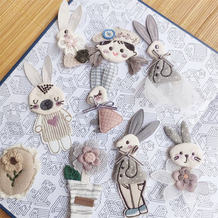 Новый японский и корейский мультфильм аниме наклейки на ткань diy одежда аксессуары ручной работы аксессуары для кукольной одежды брошь-нашивка ручной работы