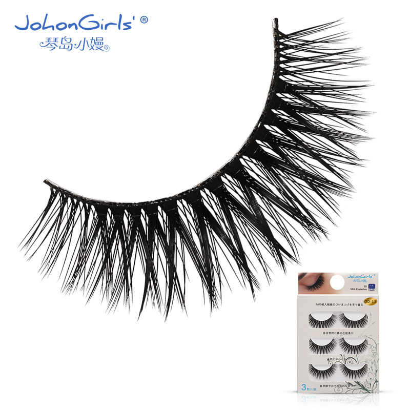 European and American 3D13 three-dimensional multi-layer false eyelashes thick cross long version nightclub stage black cotton thread eyelashes