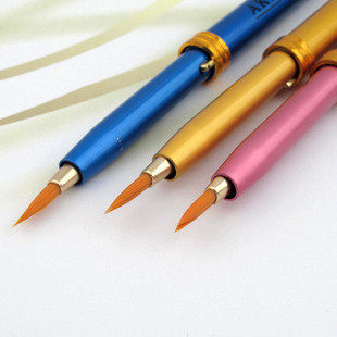 Portable Strap AKIO Metal Shell Retractable Lip Brush Lip Liner Make lip line contour clearer Wholesale