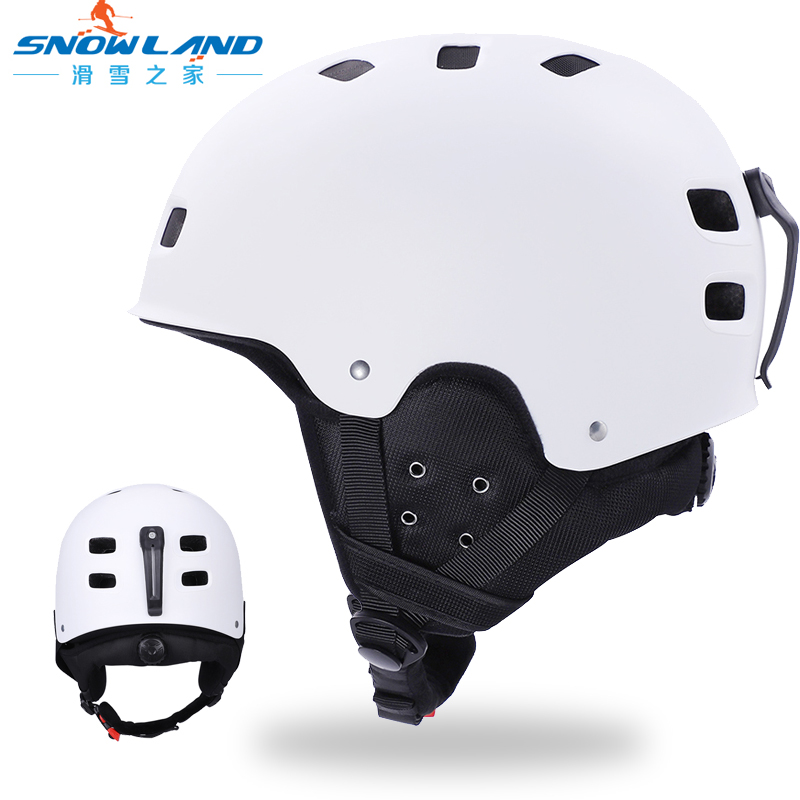 Ski Home Snowland ski safety helmet Single double board equipped suit full set of male and female snow lens integrated snow helmet