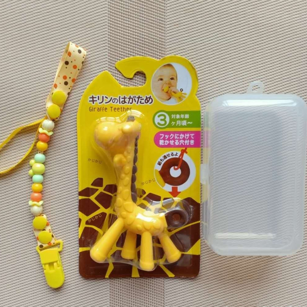 Small Deer Solid Teeth Instrumental Baby Cartoon Solid Teeth Toddler Toddler Grinders Baby Long Tooth period Good helper water-cooking solid denture