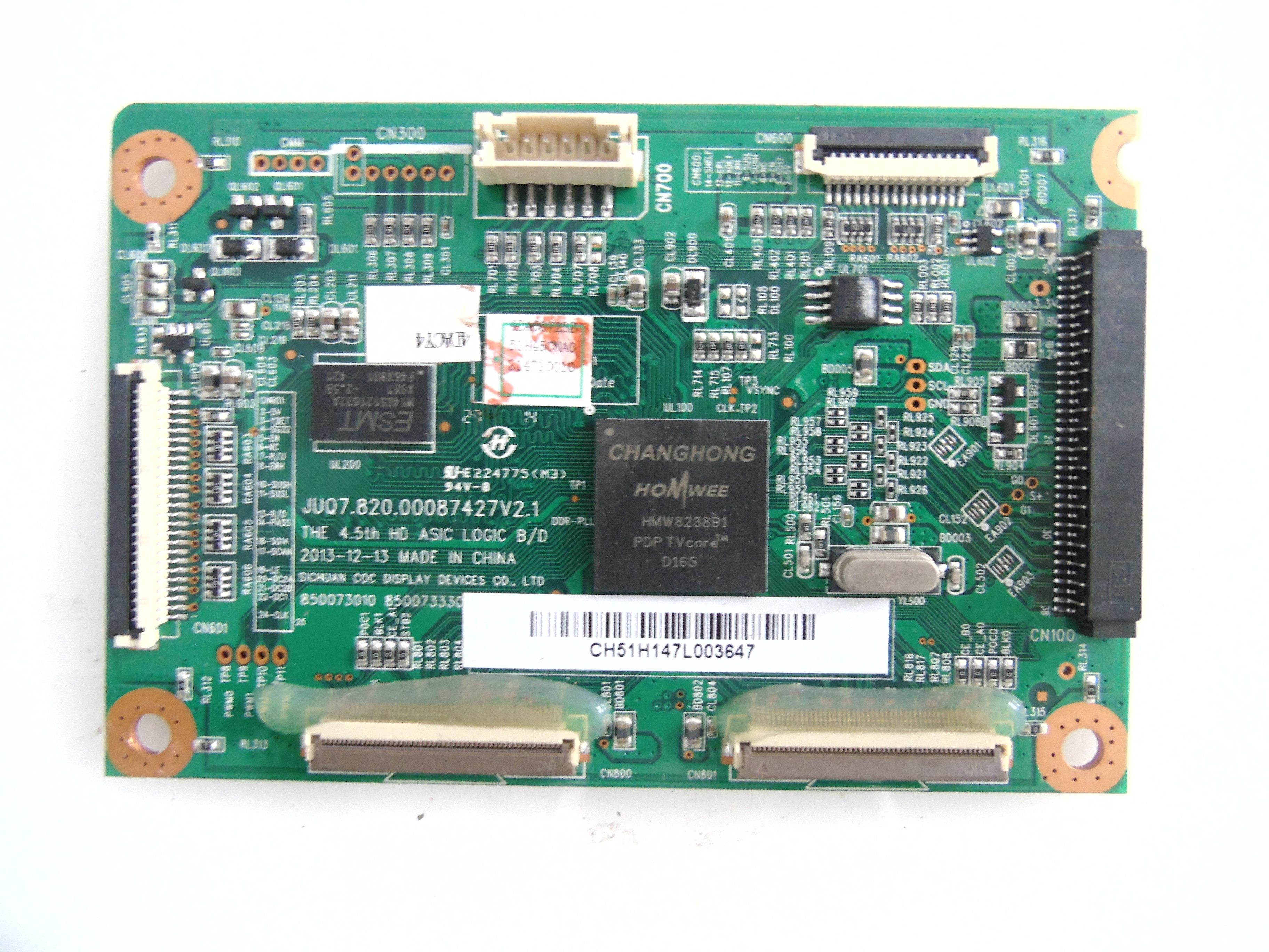 Changhong 3D51C3000 Logical Board JUQ7 820 00087427 V2 1 Panel CN51G4500