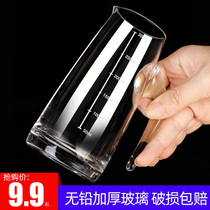 Wine jug jug with graduated wine jug household cup small white glass transparent crystal glass wine cup