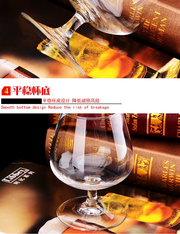 Âm nhạc sáng tạo Meiya brandy ly rượu thủy tinh thủy tinh pha lê chân rượu vang rượu vang ly rượu vang trắng - Rượu vang
