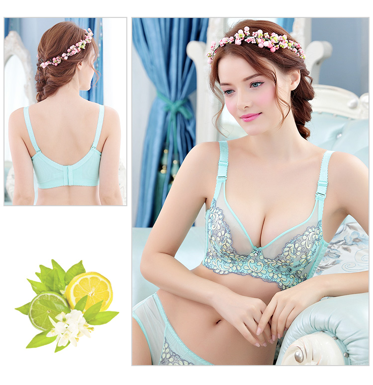 75F áo ngực siêu mỏng màu trắng trong suốt kích thước lớn thoáng khí đồ lót gợi cảm 80E85F90D95C38E40B áo ngực cho người ngực lép