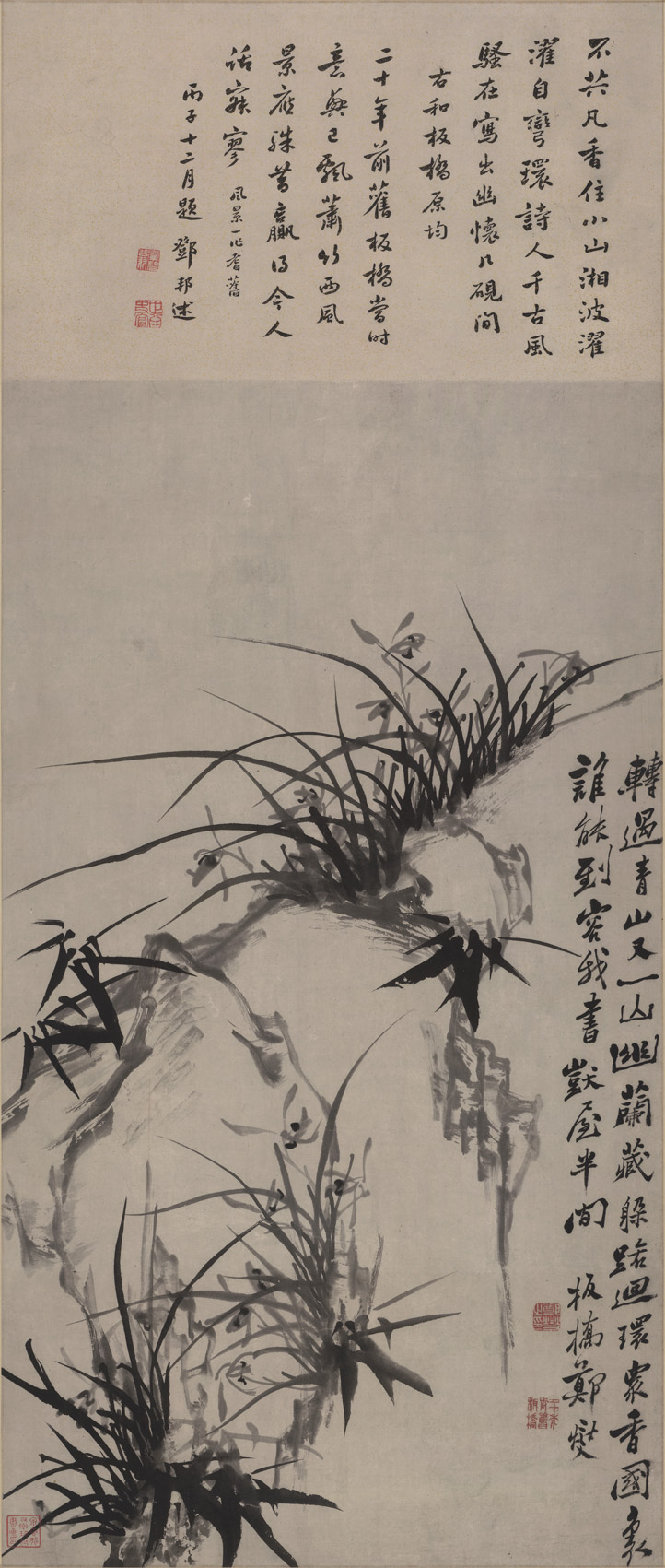 Zheng Banqiao Guo painting of original printmaking of Melanto original printmaking ink writing ink painting Chinese antique painting decoration painting