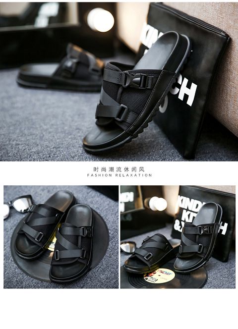 Dép nam thời trang mặc mùa hè 2017 phiên bản mới của Hàn Quốc mang phong cách trẻ trung cá tính dép rọ gucci