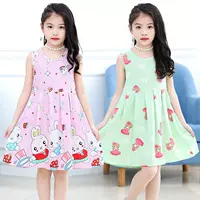 Váy trẻ em mùa hè cotton mới Quần áo trẻ em cô gái nhỏ Phiên bản Hàn Quốc của váy không tay thế hệ váy trẻ em - Khác quần áo trẻ em 10 tuổi