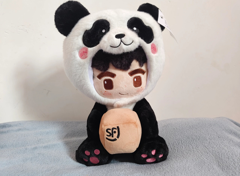 2025 Gift  Panda Doll Genuine Removable Headgear Doll Gift