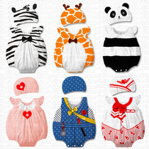 Baby modeling clothes Summer romper baby one-piece clothes 0-3-6-12 months newborn summer cotton thin section