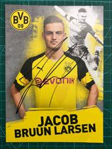 18 18-19 Borussia Dortmund Brens-Larsons pro-pen signing card