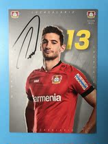 19 20 German Leverkusen Alario pro-pen Signature Official Card