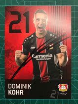 18 18-19 Leverkusen Dominic Cole signed up for the card
