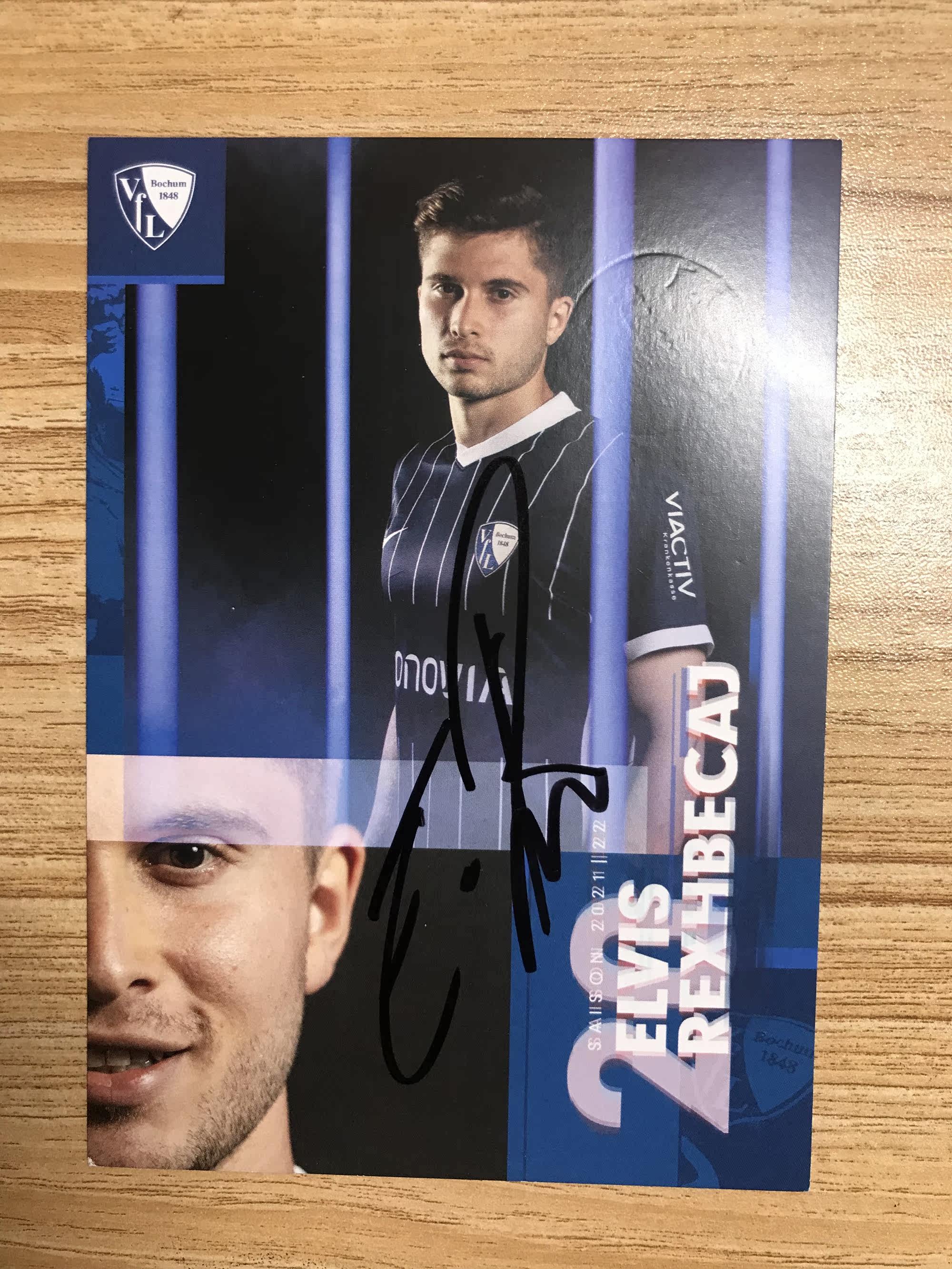 21-22 season Germany's Bochum Rex Bekele autograph official card