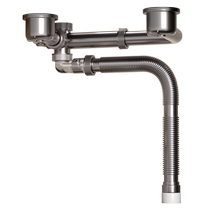 Huge space-saving kitchen sink drain pipe accessories single and double sink sink drainer sink deodorant drain pipe