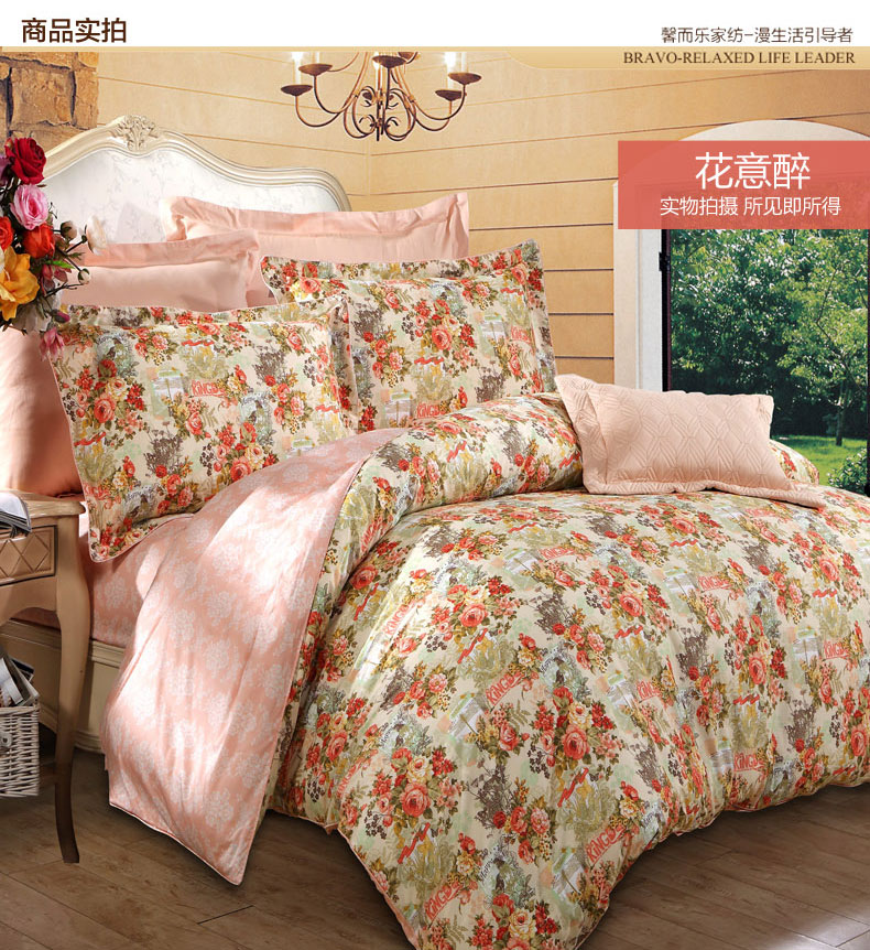dệt Anna giàu Xin và giường nhạc 1.8m bông denim giường bông vải quilt giải phóng mặt bằng 1,5m đôi - Bộ đồ giường bốn mảnh giá chăn ga gối đệm