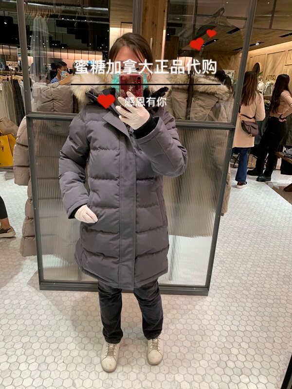 Aritzia TNA The Powder Parka人造毛领鹅 