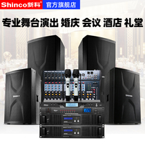 Xinke Professional Stage Audio Double 15-inch High Power Wedding Conference Performance Performance Equipment Subwoofer Speaker