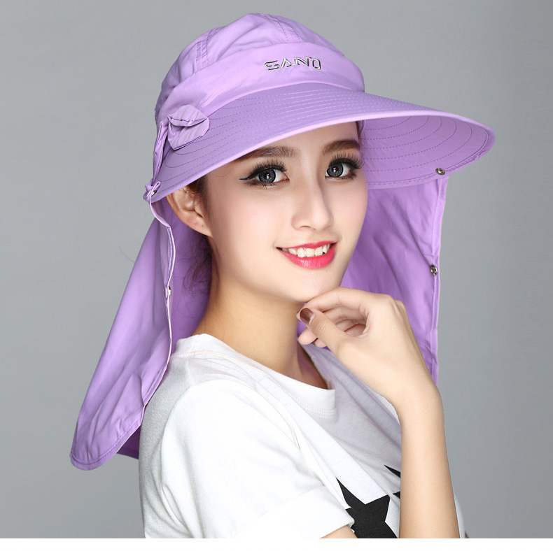 Hai TYGJ Golf Caps Phụ nữ Sunshade Bibs 4 Mặt nạ chống nắng mùa hè gậy golf tay trái