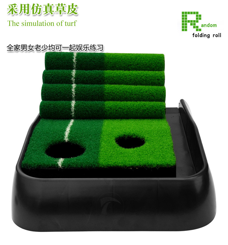 Golf Trong nhà Đặt Huấn luyện viên Tập thể dục Mat Có thể được trang bị bộ mini club gậy golf trẻ em