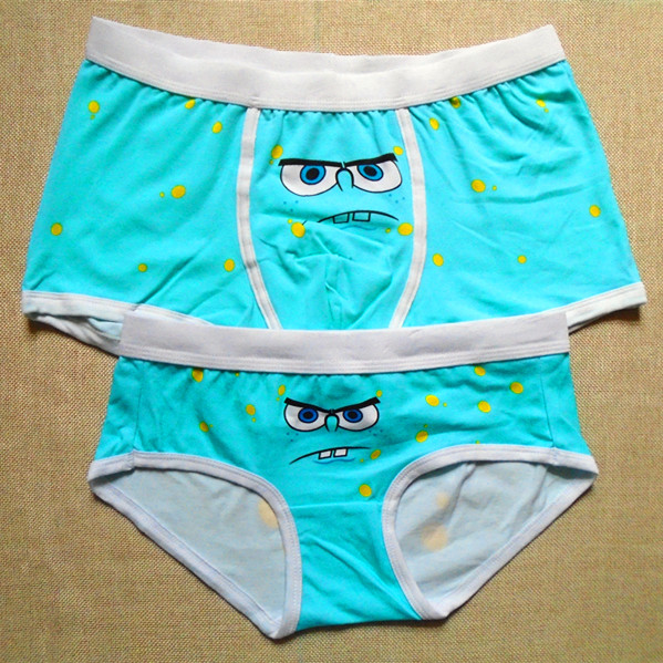 SpongeBob SquarePants Cotton Nam Boxer Quần Dễ Thương Cartoon Cặp Vợ Chồng Quần của Phụ Nữ Quần Tam Giác