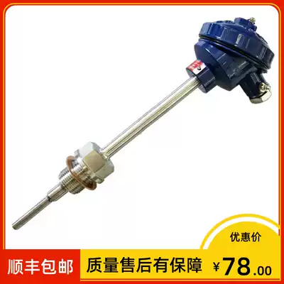 Shanghai instrument platinum thermal resistance WZPK-220 pt100 -50~180 degrees Phi 12 * 300MM three-wire system