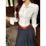 12YE Рубашка, осенний комплект для отдыха, дизайнерская длинная юбка, тренд сезона